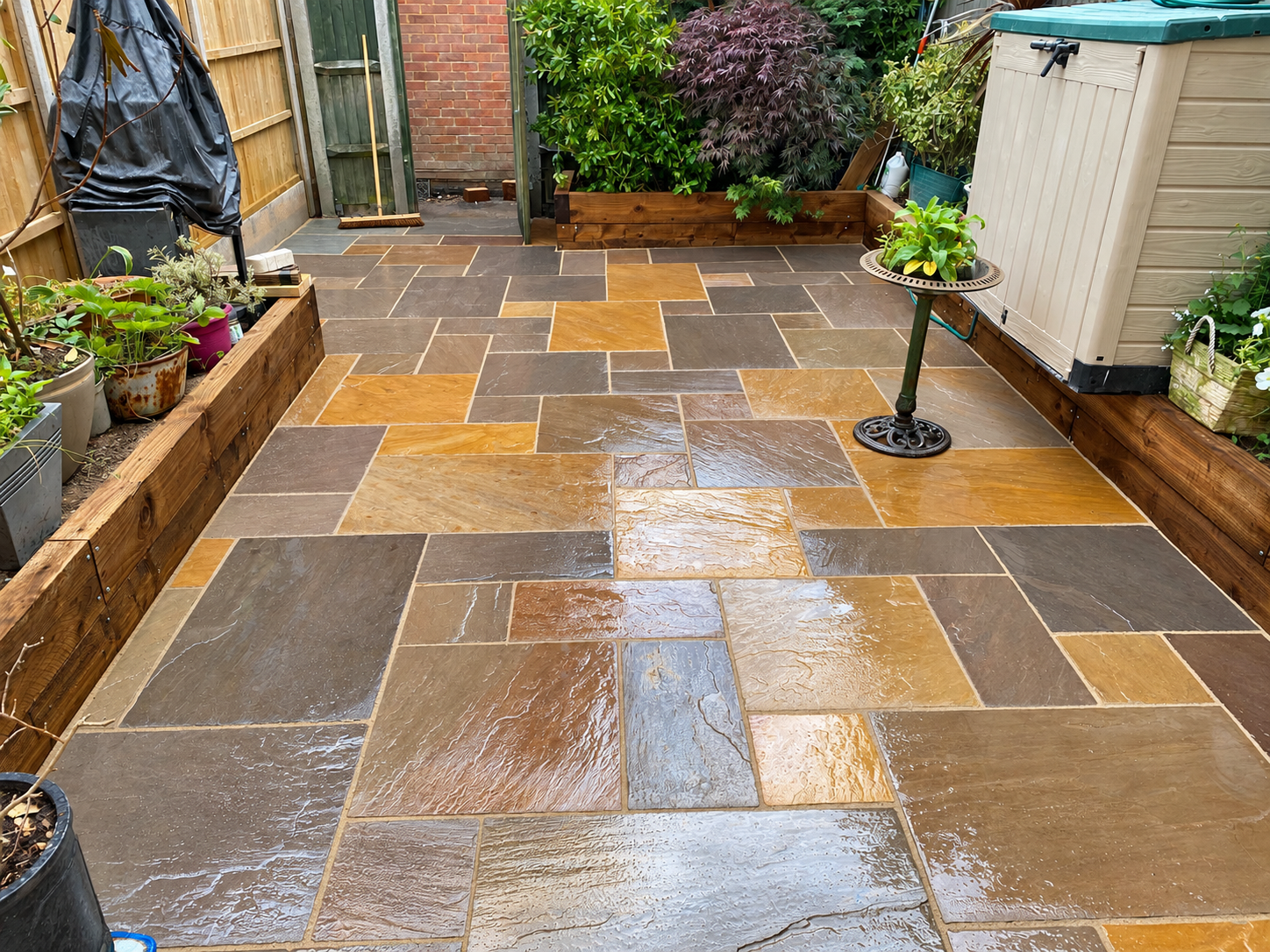 Natural stone patios