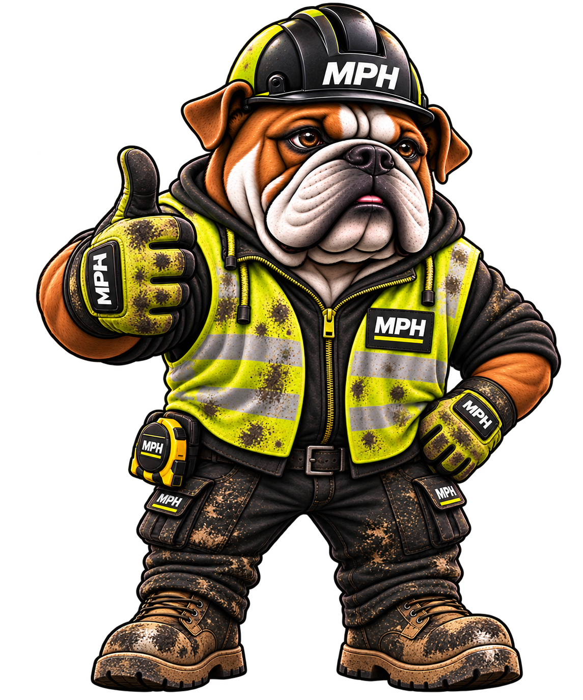 MPH construction mascot
